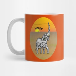 Trumpeting Elephant Mug